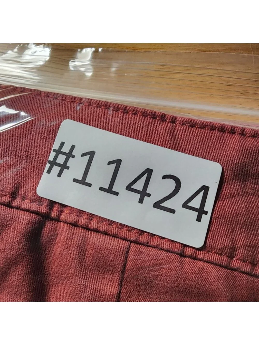 Tailor Vintage Pants Mens 38x30 Red Stretch High Rise Slim Fit *NWT*